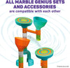 Marble Genius Stunts Trampoline Set: Includes 2 New Patented Trampolines and 2 Catch Buckets, Compatible with Other Marble Genius Products, Includes Online App, for Ages 5 and Above, Blue Bullseye