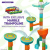 Marble Genius Marble Run Stunts Extreme Set: 200 Pieces Total, 36 Action Pieces Including 3 of Our New Patented Trampolines, Includes an Online App and Full-Color Instruction Booklet, Ages 5 and Up