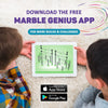 Marble Genius Marble Rails Bases Set: 5 Piece Marble Run (3 Small Round Bases, 2 Wide Arches), Add-on for Marble Rails Building Sets, with Online App and Full-Color Instructions, Ages 8 and Up