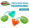 Marble Genius Stunts Trampoline Set: Includes 2 New Patented Trampolines and 2 Catch Buckets, Compatible with Other Marble Genius Products, Includes Online App, for Ages 5 and Above, Green Ripple