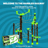 Marble Genius Marble Rails Physics Set: 5 Piece Marble Run (Includes 3 Y Splitters and 2 Loops), Add-on for Marble Rails Building Sets, with Online App and Instruction Manual, Ages 8 and Up