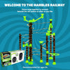 Marble Genius Marble Rails Tubes Set: 40 Piece Marble Run Set (Includes 25 Tubes and 15 Half Tubes), Add-On for Marble Rails Building Sets, with Online App and Full-Color Instructions, Ages 8 and Up