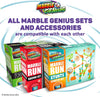 Marble Genius Marble Run Booster Set - 30 Pieces Total (10 Action Pieces Included), Construction Building Blocks Toys for Ages 3 and Above, with Instruction App Access, Add-On Set, Space
