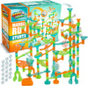Marble Genius Marble Run Stunts Extreme Set: 200 Pieces Total, 36 Action Pieces Including 3 of Our New Patented Trampolines, Includes an Online App and Full-Color Instruction Booklet, Ages 5 and Up