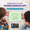 Marble Genius Stunts Trampoline Set: Includes 2 New Patented Trampolines and 2 Catch Buckets, Compatible with Other Marble Genius Products, Includes Online App, for Ages 5 and Above, Green Ripple