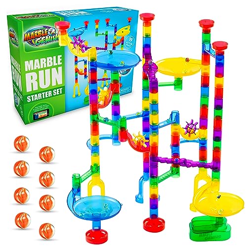 Marble Genius Marble Run (130 Complete Pieces) Maze Track or Board Gam