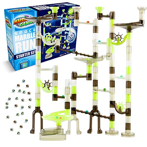 Marble Genius Marble Run Starter Set STEM Toy for Kids Ages 4-12 - 130