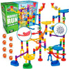 Marble Genius Marble Run (300 Complete Pieces) Maze Track or Race Games for Kids Ages 4-8, for Adults, Teens, and Toddlers, (118 Translucent Marbulous Pieces + 119 Glass-Marble Set), Extreme Set