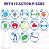 Marble Genius Marble Run (130 Complete Pieces) Maze Track or Board Games for Kids 8-12, for Adults, Teens, and Toddlers, (80 Translucent Marbulous Pieces + 50 Glass-Marble Set), Starter Set