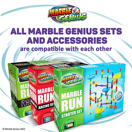 Marble Genius Marble Run (300 Complete Pieces) Maze Track or Race Games for  Kids Ages 4-8, for Adults, Teens, and Toddlers, (118 Translucent Marbulous