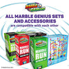 Marble Genius Marble Run (300 Complete Pieces) Maze Track or Race Games for Kids Ages 4-8, for Adults, Teens, and Toddlers, (118 Translucent Marbulous Pieces + 119 Glass-Marble Set), Extreme Set